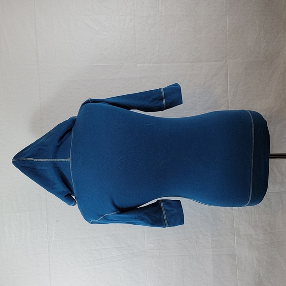 Tee Shop ShortSleeve Hoodie Size Medium Blue - Picture 4 of 8